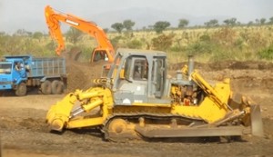 Machinery upgrading road for sugar plantations near Hana, Bodi Area